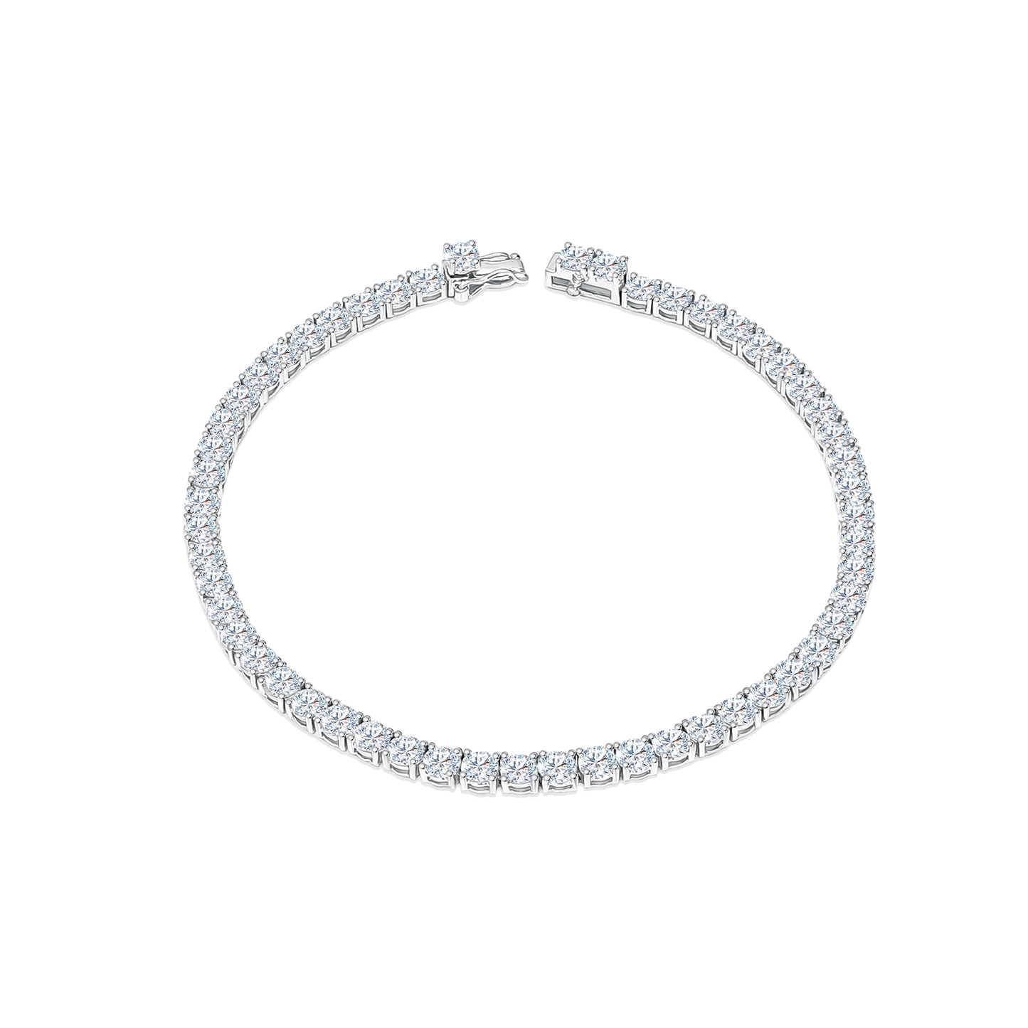 TDG Lab Grown Diamond Tennis Bracelet 10K Gold