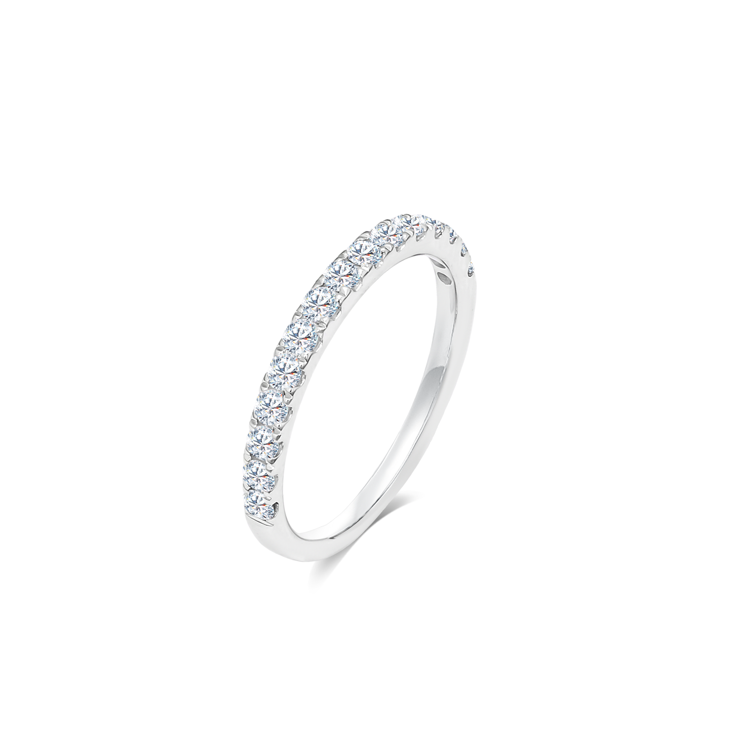 TDG 10K Gold Lab-Grown Diamond Half Eternity Ring – 0.4TCW±