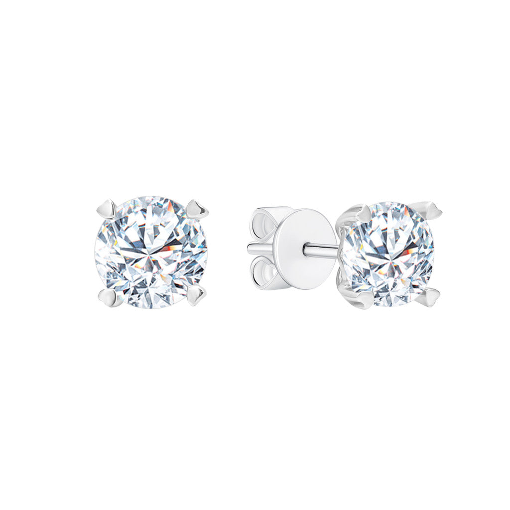 TDG 18K Gold Lab-Grown Diamond Stud Earrings with IGI Certificate