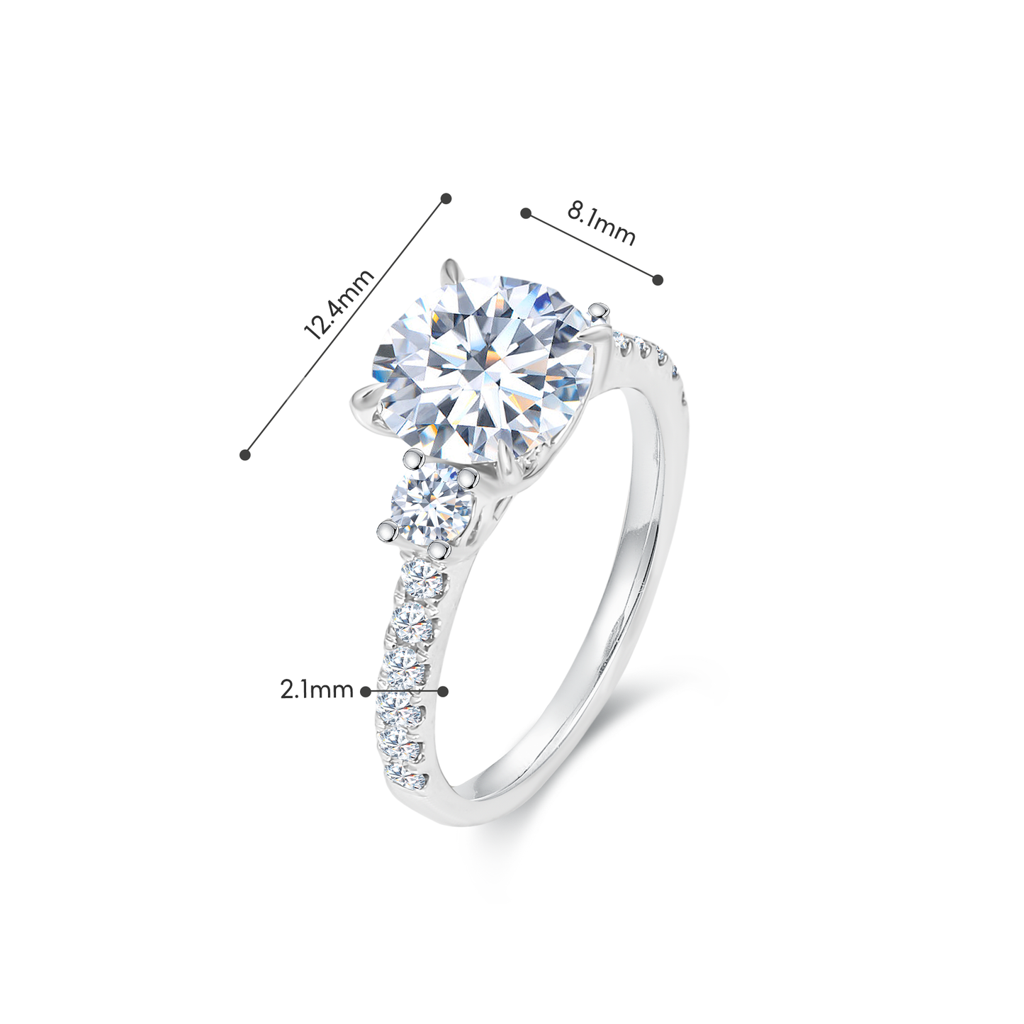 TDG 18K Lab Grown Solitaire Diamond Ring with IGI Certificate