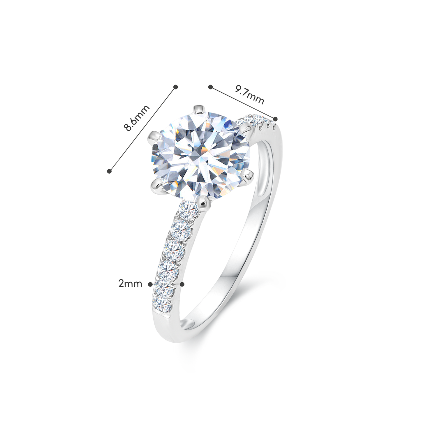 TDG 18K Lab Grown Solitaire Diamond Ring with IGI Certificate