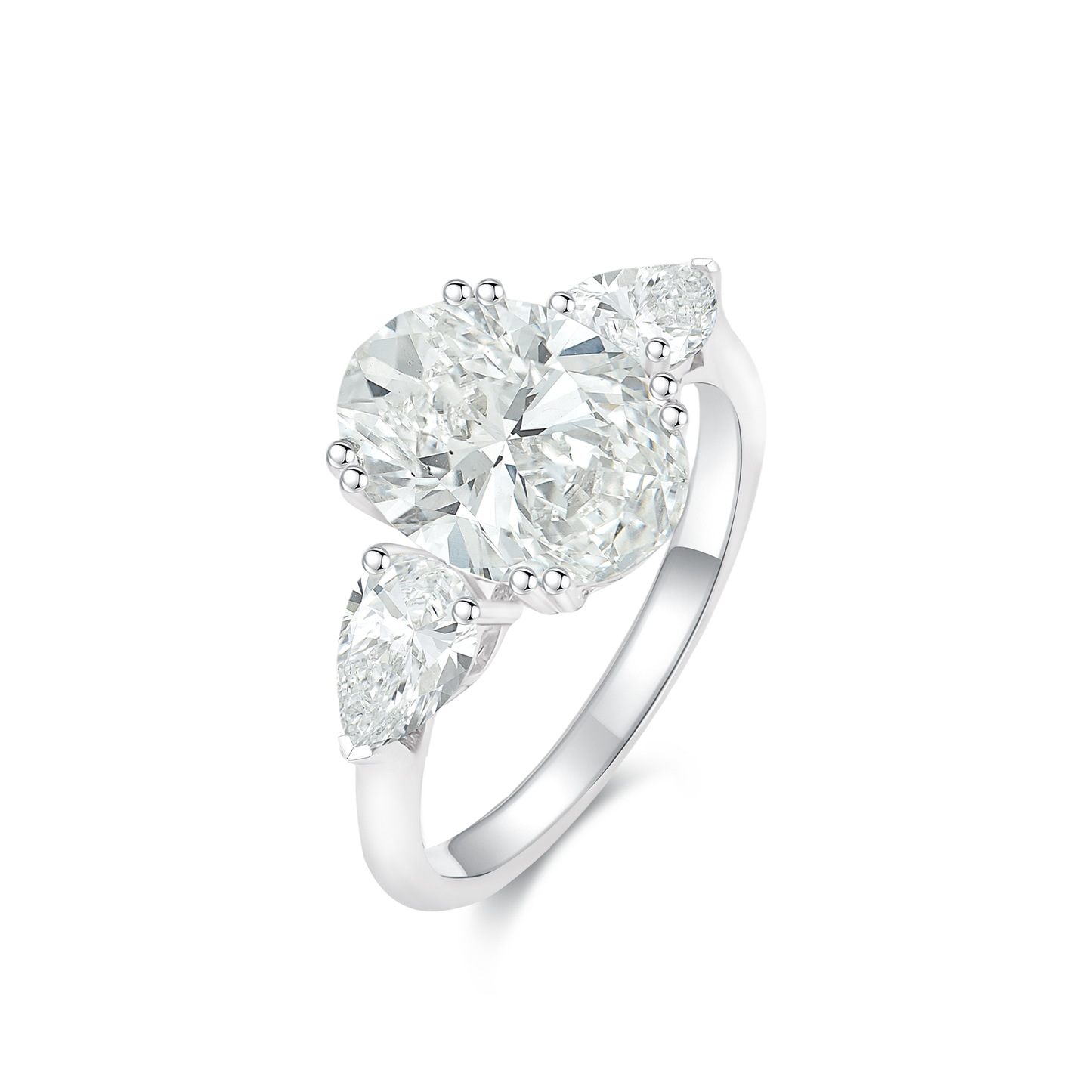 TDG 18K White Gold Lab-Grown Diamond Ring