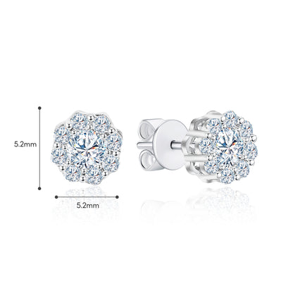 10K Gold Lab Grown Diamond Stud Earrings