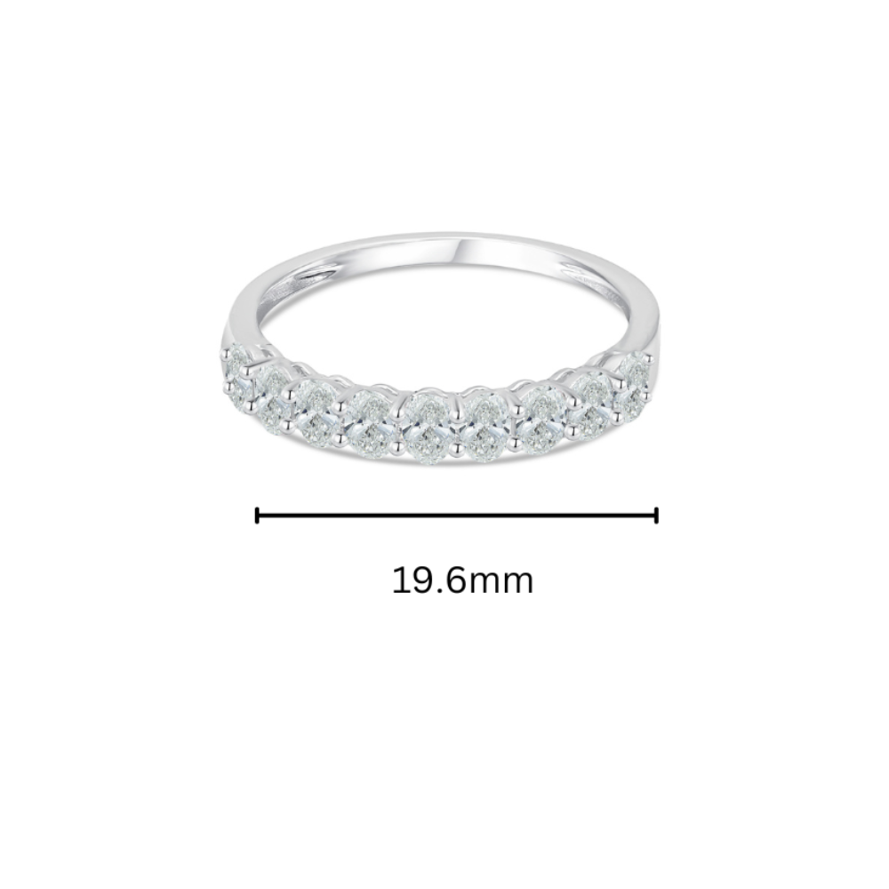 10K Oval Cut Lab Grown Diamond Ring