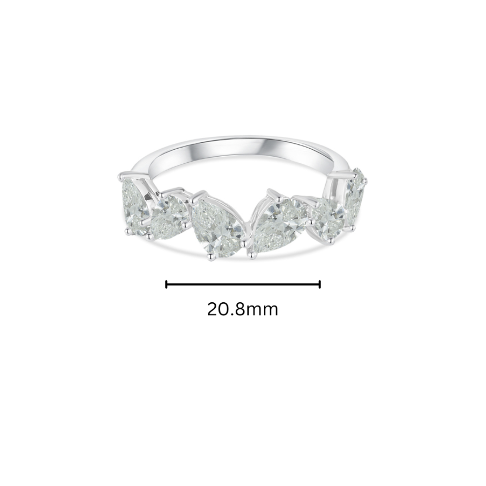 10K Gold Pear-Shaped Cut Lab Grown Diamond Ring