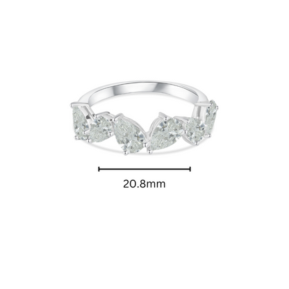 10K Gold Pear-Shaped Cut Lab Grown Diamond Ring