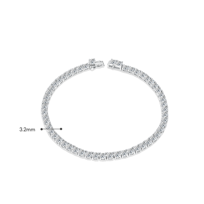 TDG 10K Gold Lab Grown Diamond Tennis Bracelet – 6TCW±