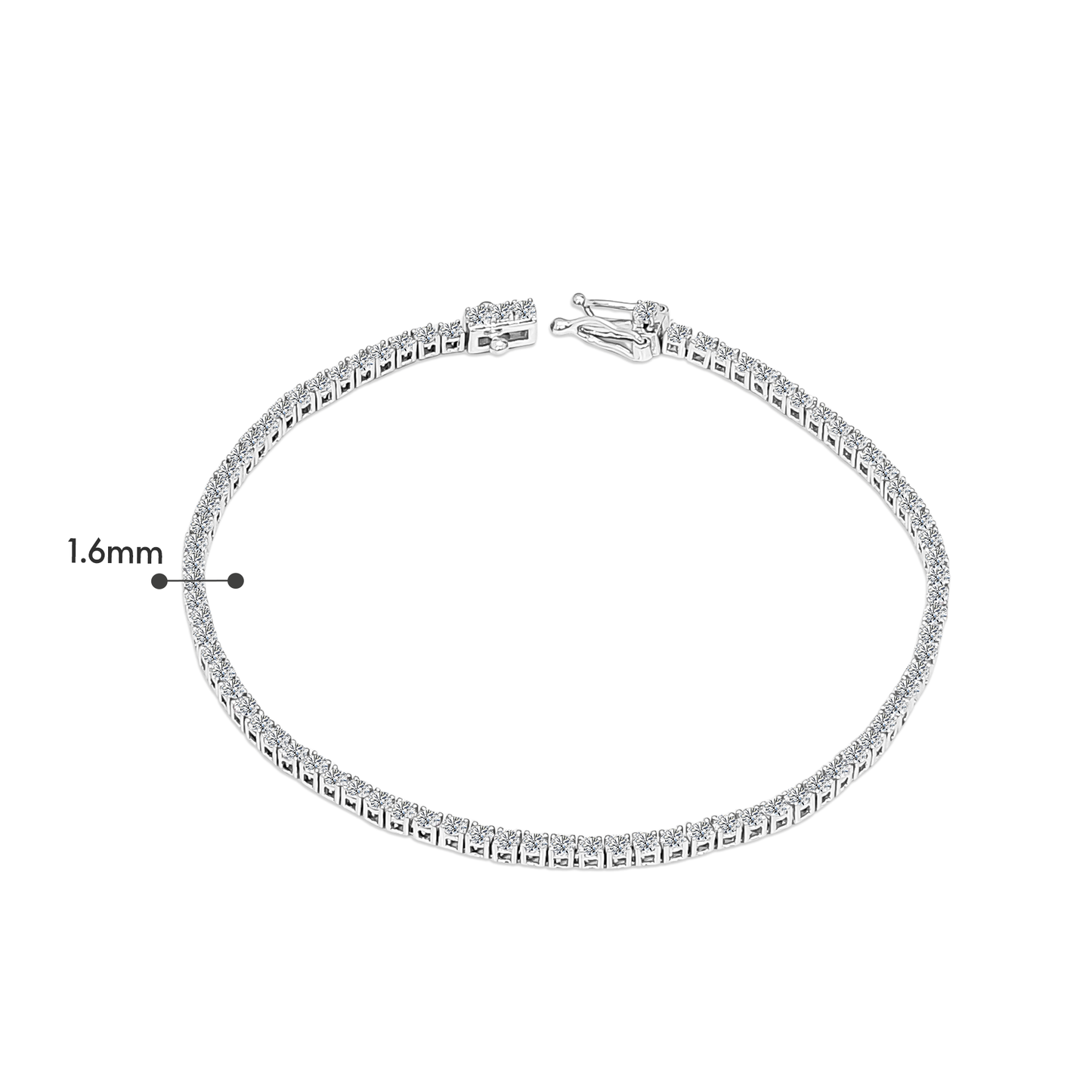 TDG 10K Gold Lab Grown Diamond Tennis Bracelet – 1.7TCW±