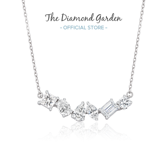 TDG 10K Gold Lab Grown Diamond Mixed Fancy Cut Necklace – 1.06TCW±