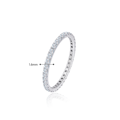 TDG 10K Gold Lab Grown Full Eternity Diamond Ring - 0.5TCW±