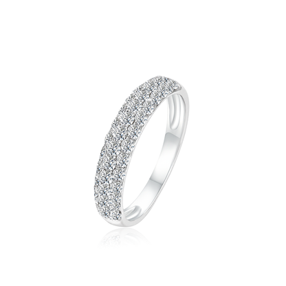 TDG 10K Gold Lab Grown Diamond Lumina Pavé Ring