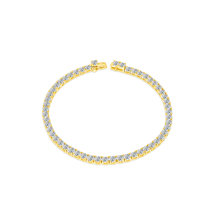 TDG 10K Gold Lab Grown Diamond Tennis Bracelet – 6TCW±
