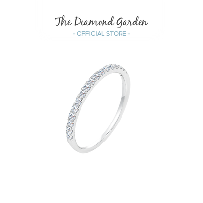 TDG 10K Gold Lab-Grown Diamond Half Eternity Ring – 0.2TCW±