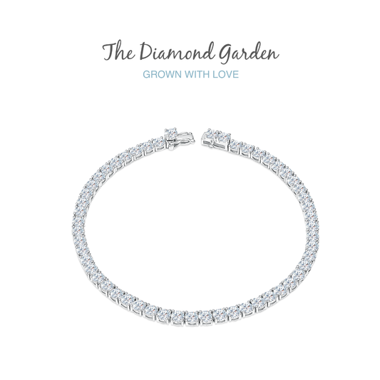 TDG Lab Grown Diamond Tennis Bracelet 10K Gold