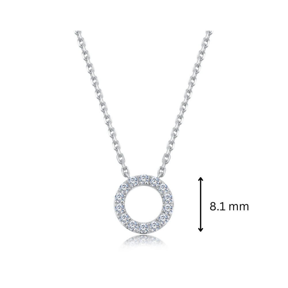 10K Gold Lab Grown Diamond Round Shaped Necklace