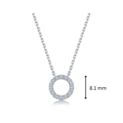 10K Gold Lab Grown Diamond Round Shaped Necklace