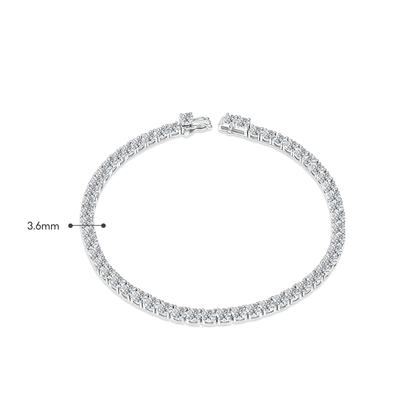 TDG 10K Gold Lab Grown Diamond Tennis Bracelet – 8TCW±