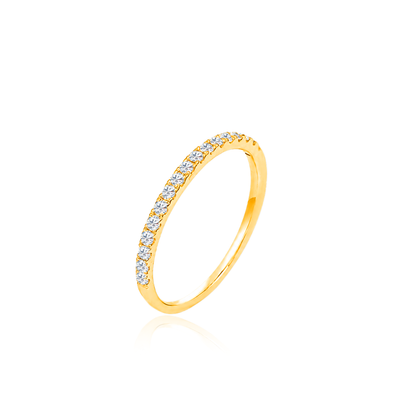 TDG 10K Gold Lab-Grown Diamond Half Eternity Ring – 0.2TCW±