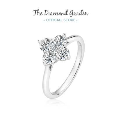 TDG 10K Gold Lab Grown Diamond Quartet Ring