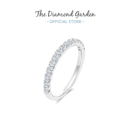 TDG 10K Gold Lab-Grown Diamond Half Eternity Ring – 0.4TCW±