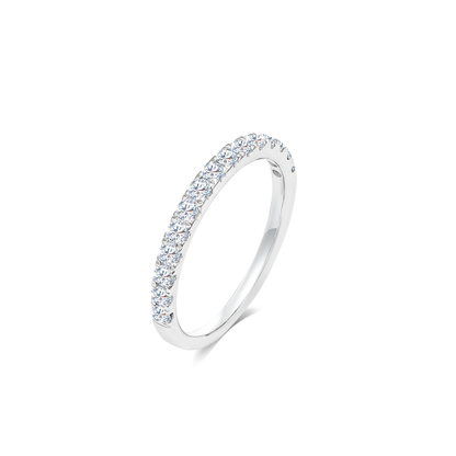TDG 10K Gold Lab-Grown Diamond Half Eternity Ring – 0.4TCW±