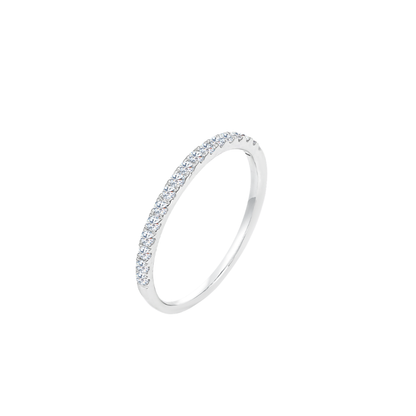 TDG 10K Gold Lab-Grown Diamond Half Eternity Ring – 0.2TCW±