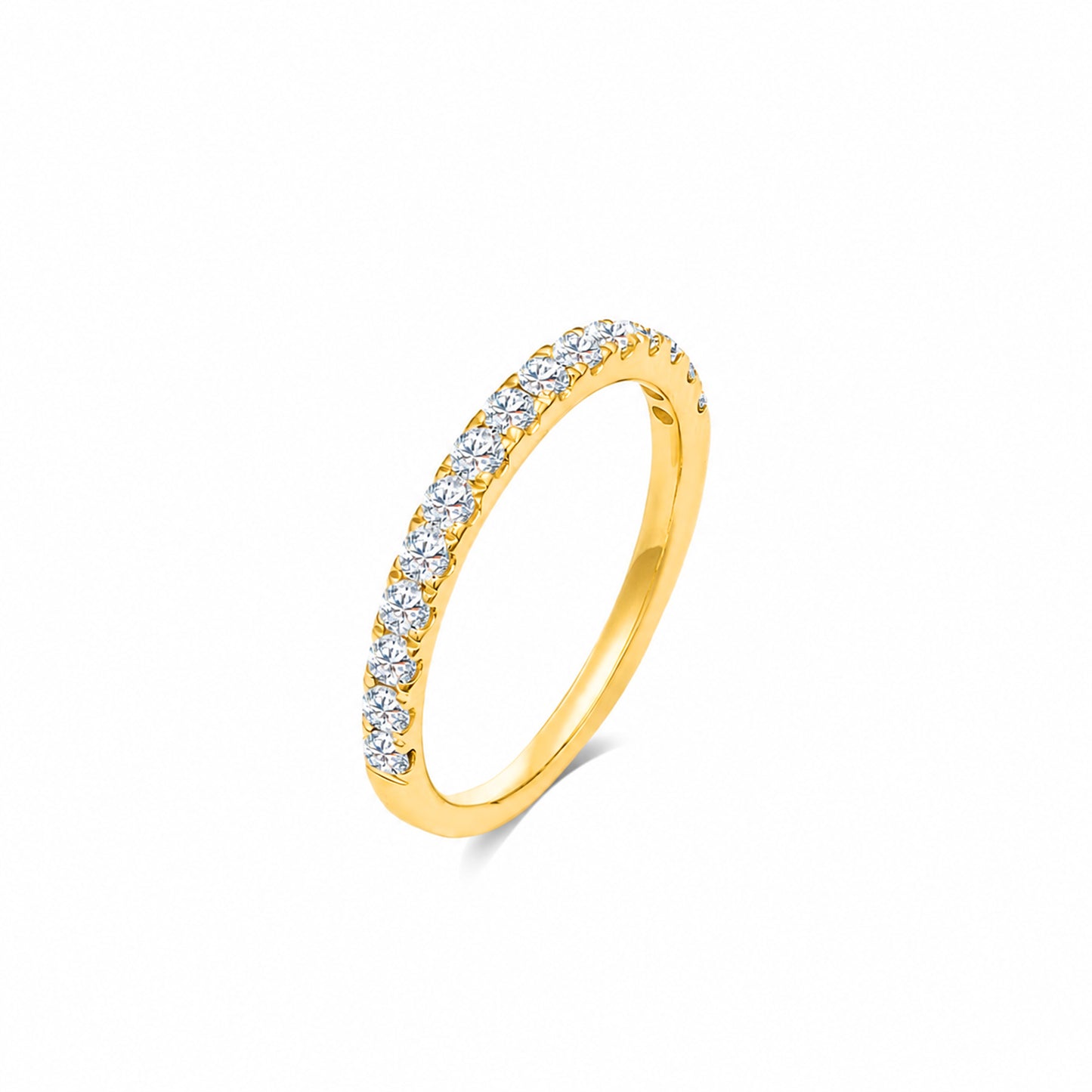 TDG 10K Gold Lab-Grown Diamond Half Eternity Ring – 0.4TCW±