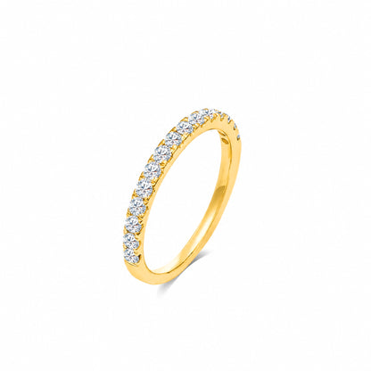 TDG 10K Gold Lab-Grown Diamond Half Eternity Ring – 0.4TCW±