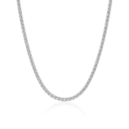 TDG 10K Gold Lab Grown Diamond Tennis Necklace – 10.3TCW±