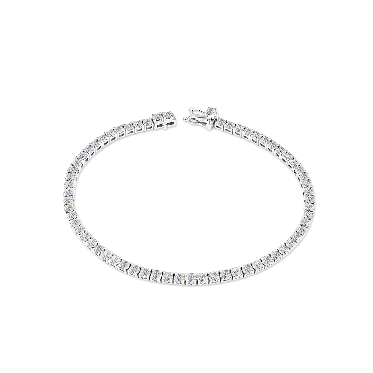 TDG 10K Gold Lab Grown Diamond Tennis Bracelet – 3TCW±