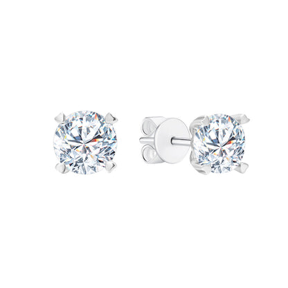 TDG 18K Gold Lab-Grown Diamond Stud Earrings with IGI Certificate