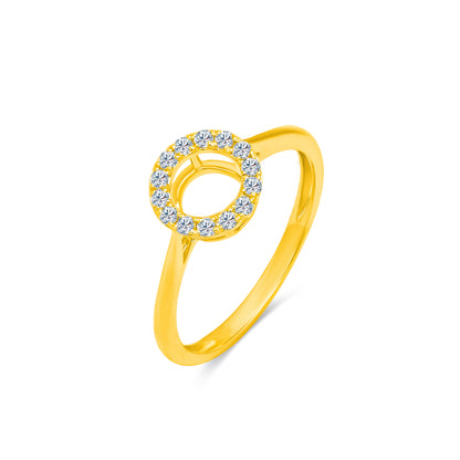 10K Gold Lab Grown Diamond Circle Ring