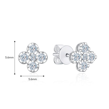 10K Gold Lab Grown Diamond Stud Earrings