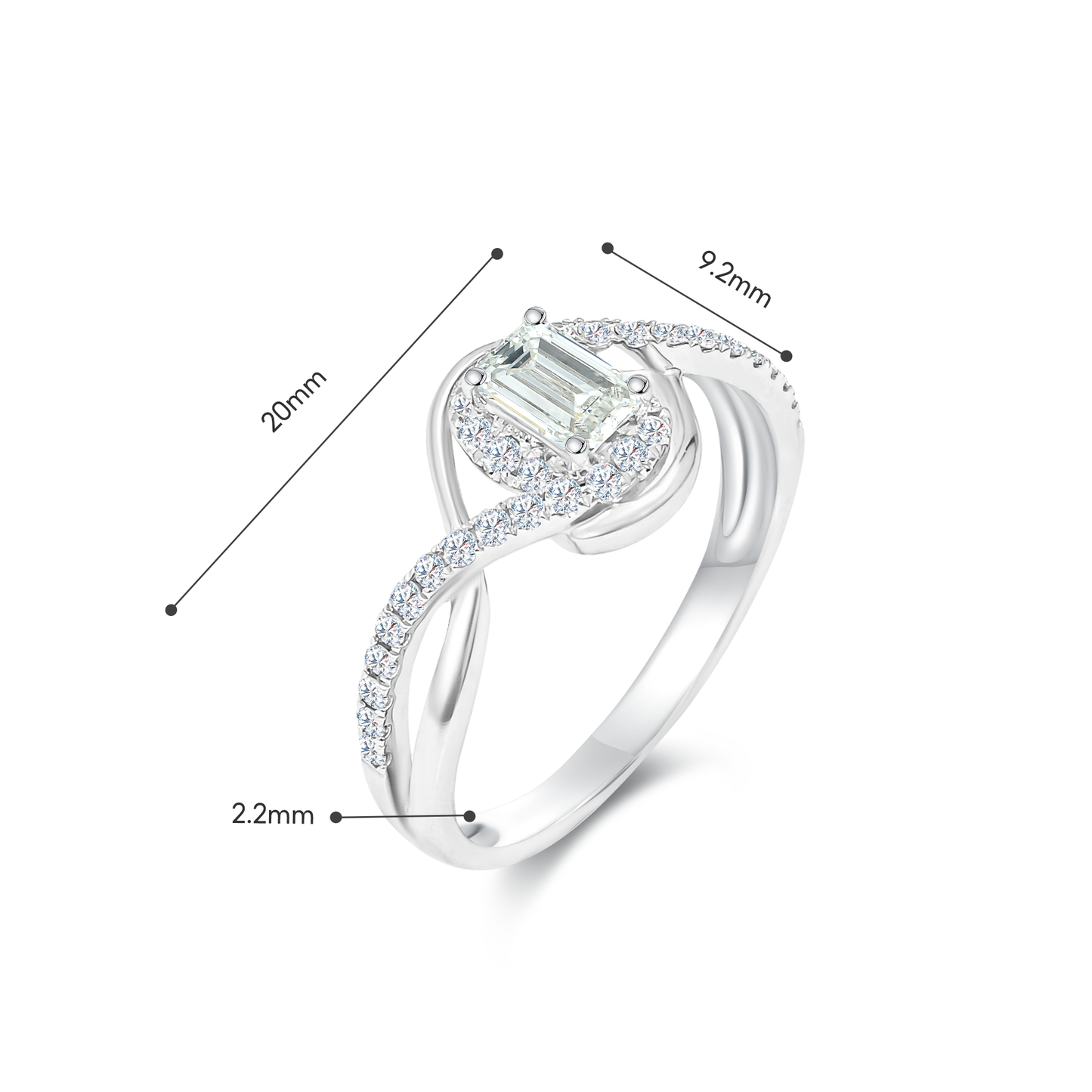 TDG 10K Lab Grown Diamond Ring