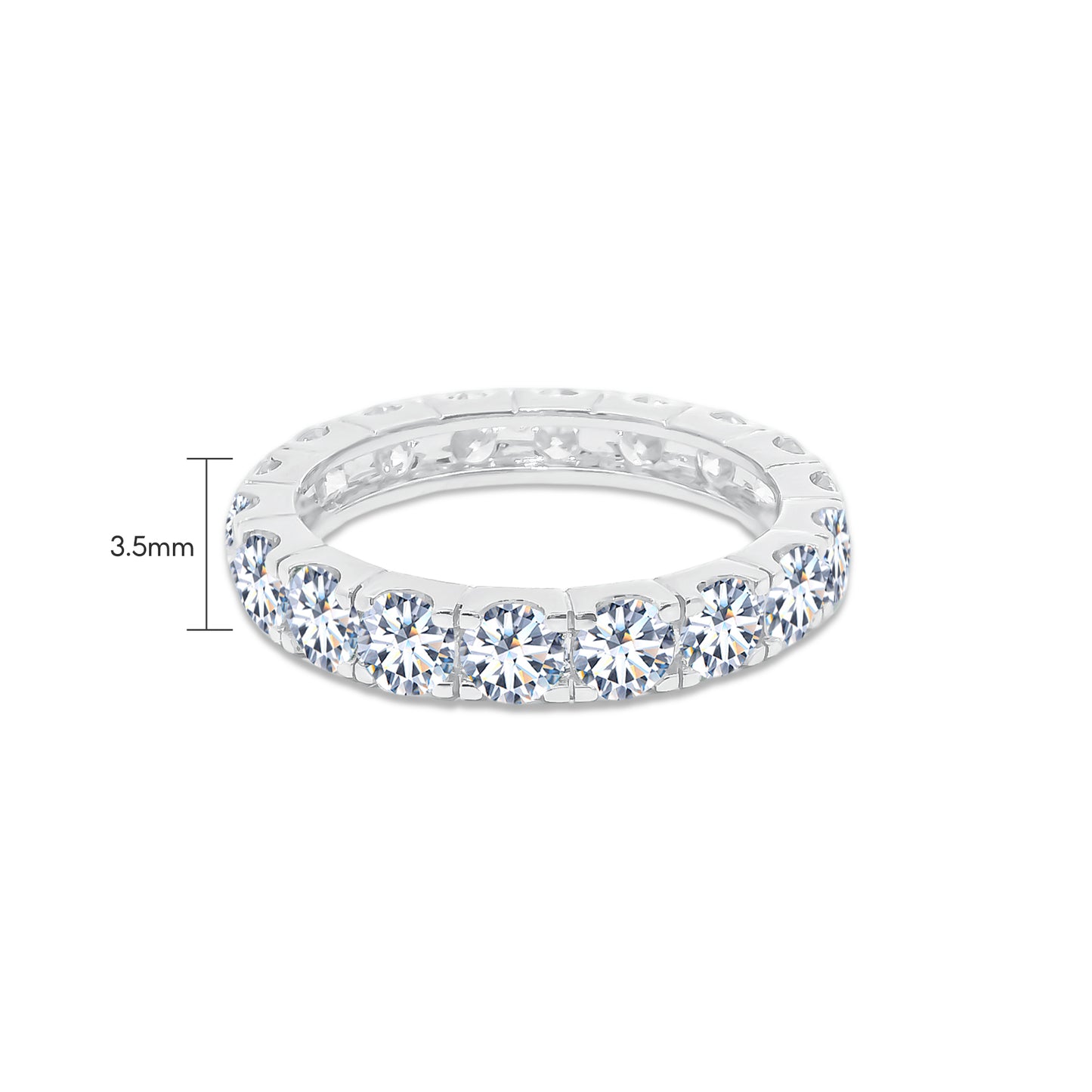 TDG 10K Gold Lab-Grown Diamond Full Eternity Ring