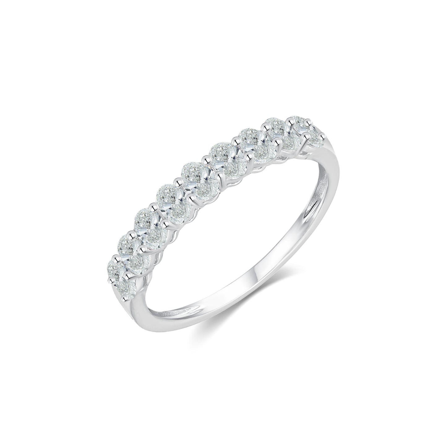 TDG 10K Lab Grown Oval Cut Diamond Ring