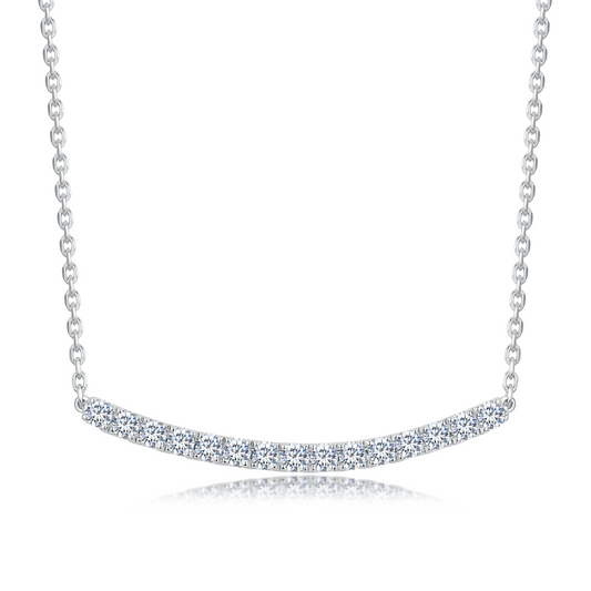 10K Gold Round Cut Lab Grown Diamond Necklace